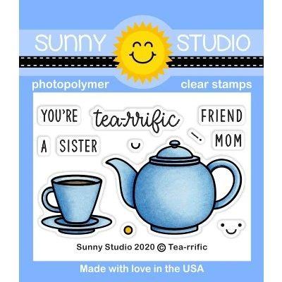 Sunny Studio Clear Stamps - Tea-riffic